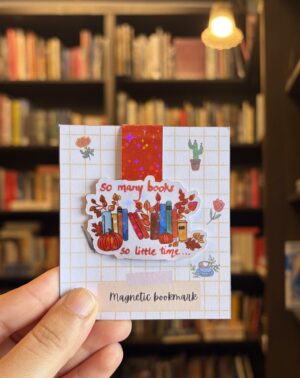 Autumn Bookshelf Magnetic Bookmark