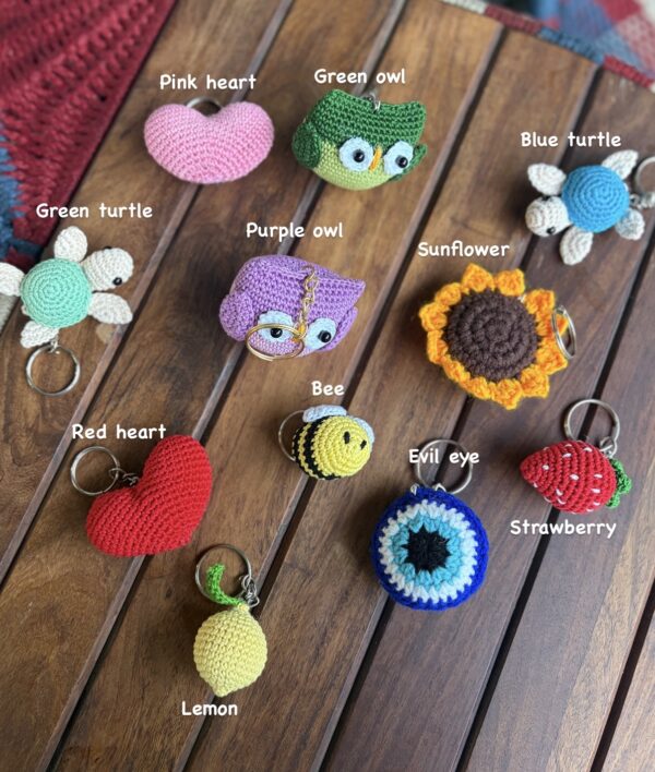 Pick a keychain and mention in comments with your order